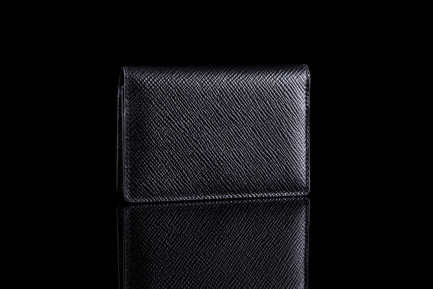 SMYTHSON スマイソン Ludlowレザーフラットカードホルダー - 小物